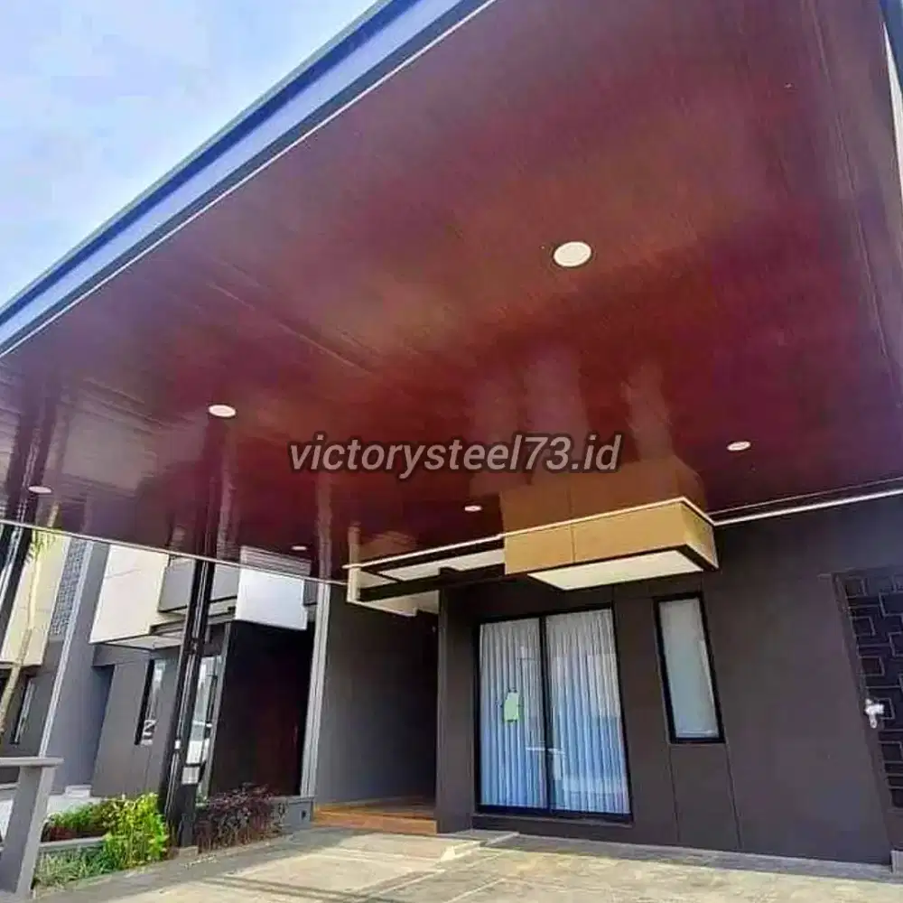 canopy alderon pvc + bingkai berkualitas tahan lama