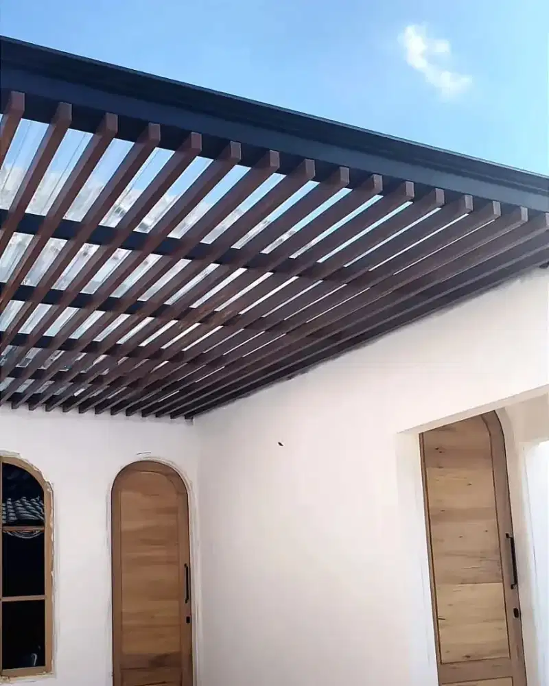 canopy spandek transparan + motif