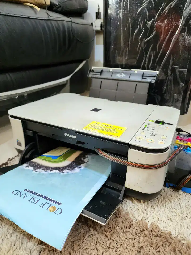 Printer Canon MP258 SCAN Fotocopy A4 modif extra INFUS Ready Print