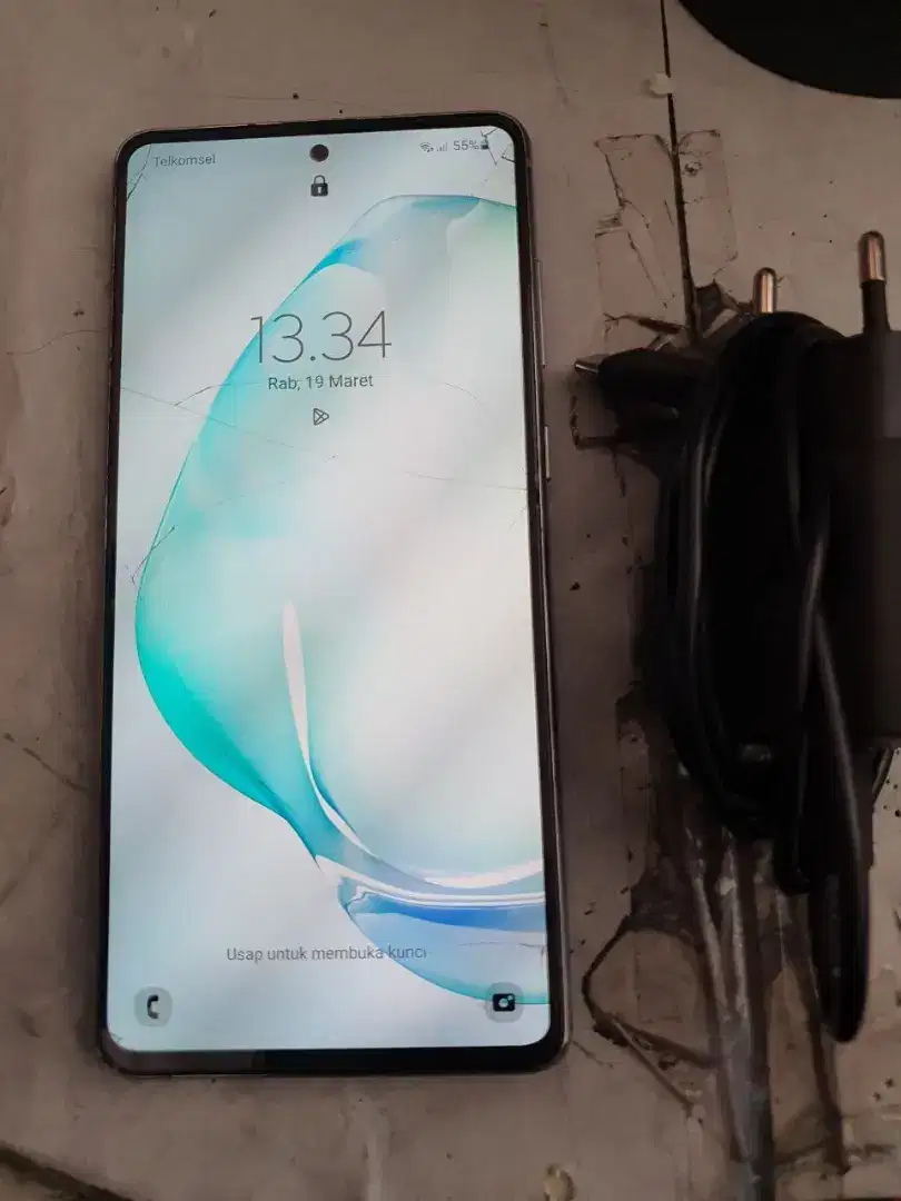 Samsung Note 10 lite 8/128 Resmi msih bgus touch aja retak bs Tt