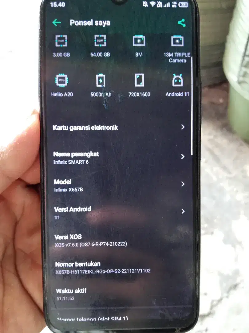 Infinix smart 6  3 / 64