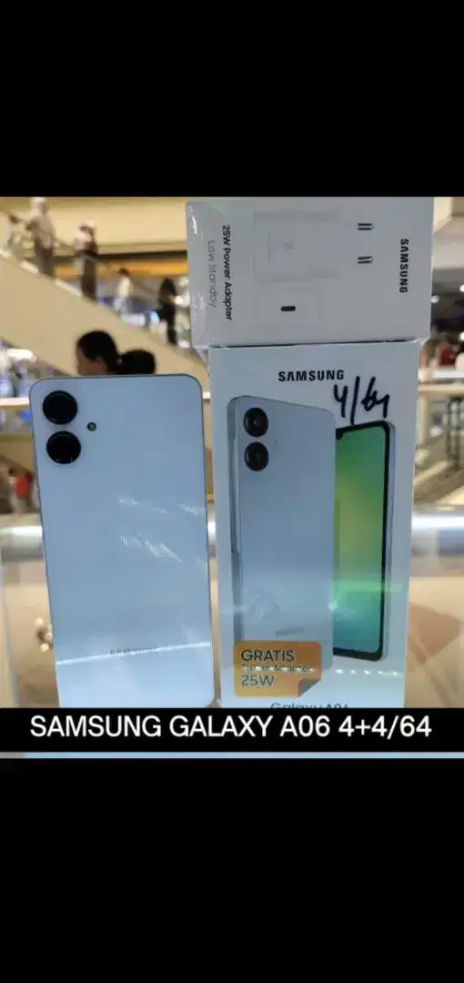 Kredit HP apa aja dr rumah,ACC baru ketoko,Samsung A06 Ram 4/64 gb