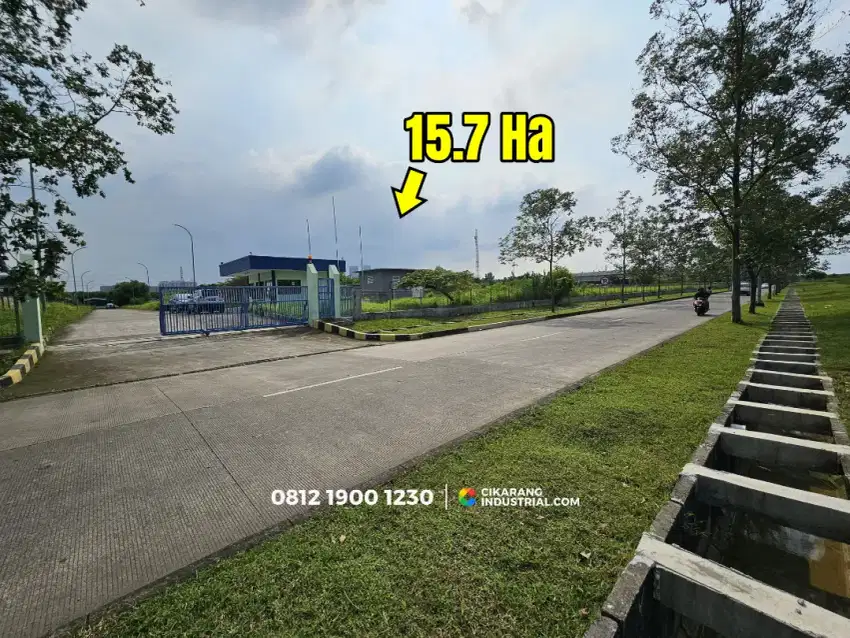 Tanah / Kavling Industri 15,7 Ha di Kawasan industri Jababeka cikarang