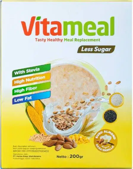 Vitameal Less Sugar sereal sehat rendah gula