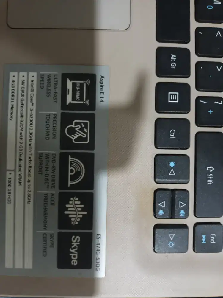 Laptop Acer E5 474G-53QG