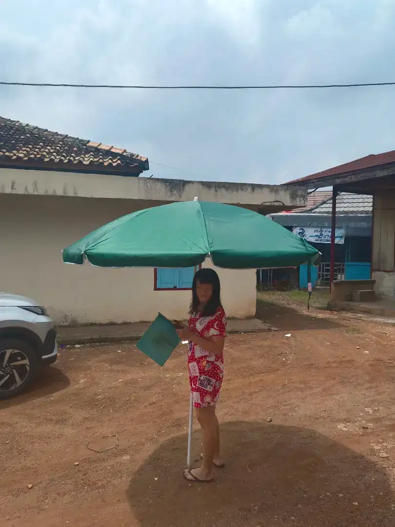 Payung jualan di atas motor 2 meter. Ready stok Palembang. Bisa cod
