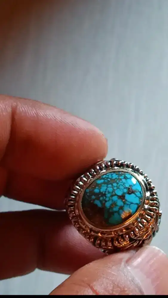 Batu Cincin Pirus Persia 100% Natural