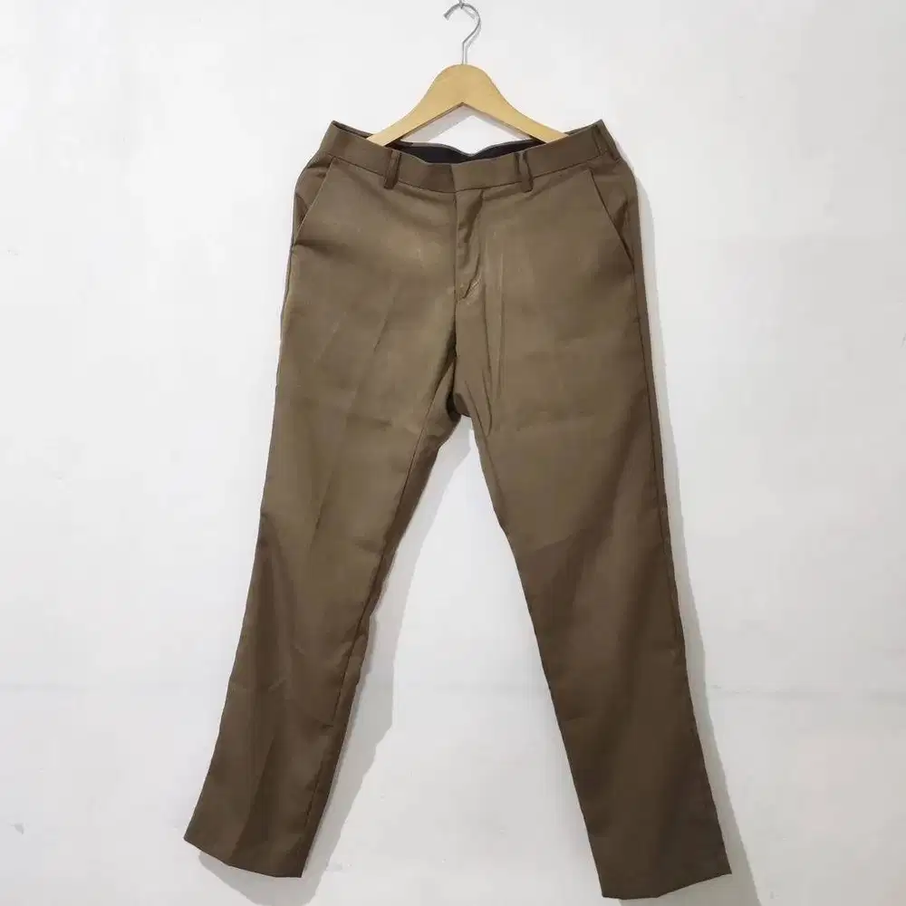 Celana Panjang Formal Celana Kantor BUFFALO Classic Cokelat Khaki Ori