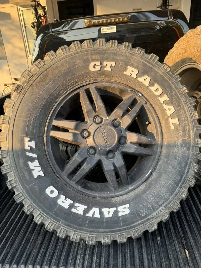 Velg isuzu dmax rodeo original ban gt radial savero m/t r16 265/75 16