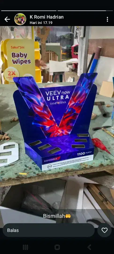Rak display Branding / floor display produk