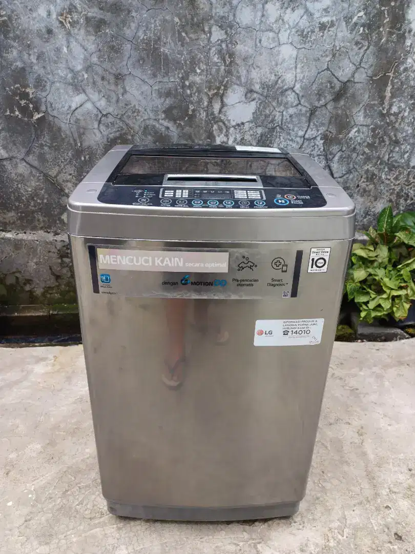 Mesin cuci top loading LG 9 KG DIRECT DRIVE INVERTER