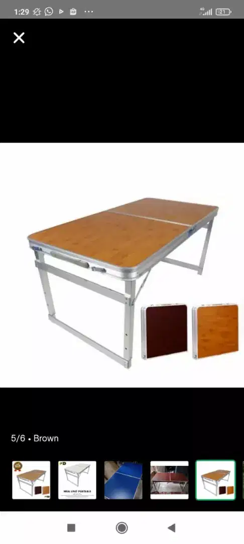 Meja portable meja makan meja lipat