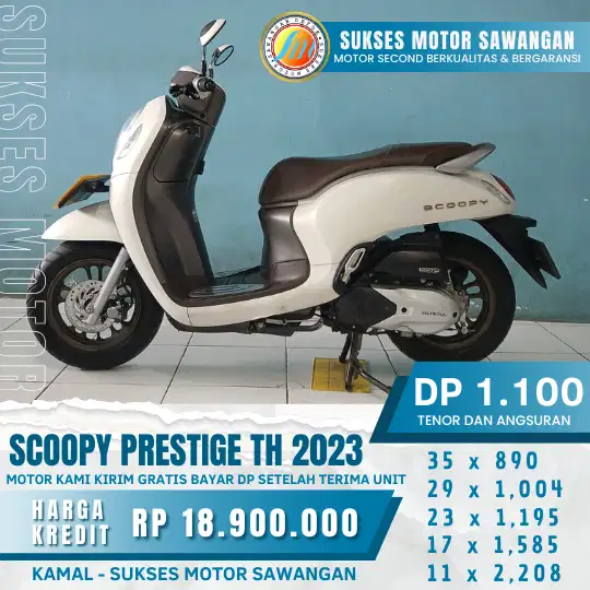 syarat ktp dan kk aja guys yuk order SCOOPY KEYLESS TH 2023 second