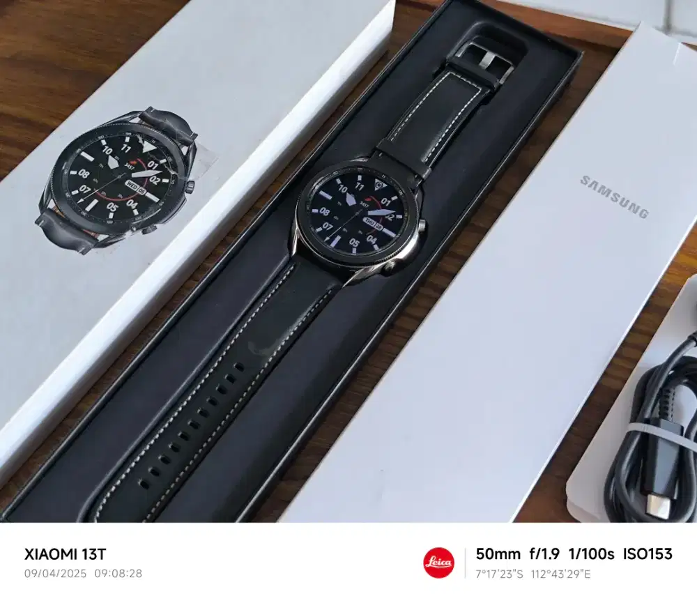 Galaxy Watch 3 45mm Leather strap. Fullset muluss