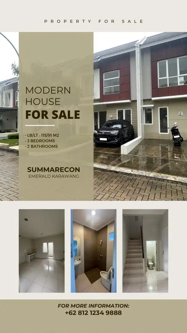 JUAL / TAKE OVER | CLUSTER ADVANI - SUMMARECON EMERALD KARAWANG