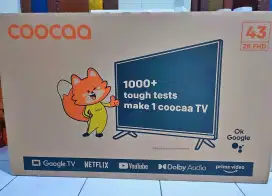 Coocaa google tv 43 inch baru