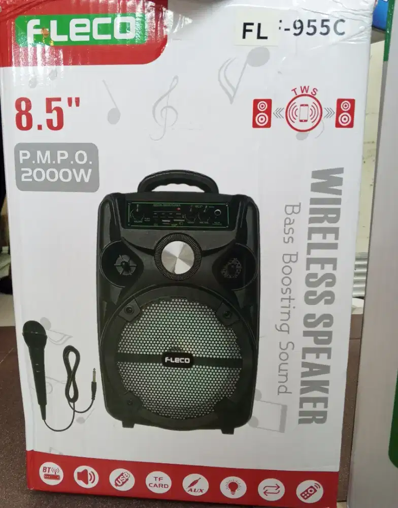 Speaker karaoke mic wireless