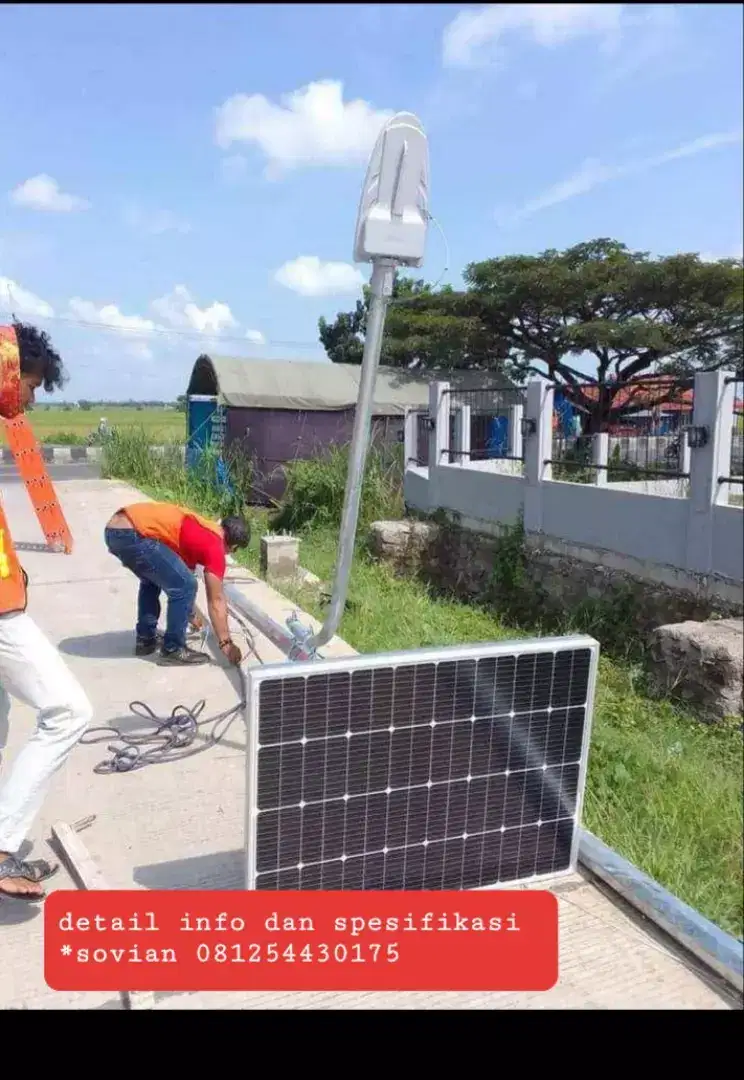tiang lampu pju