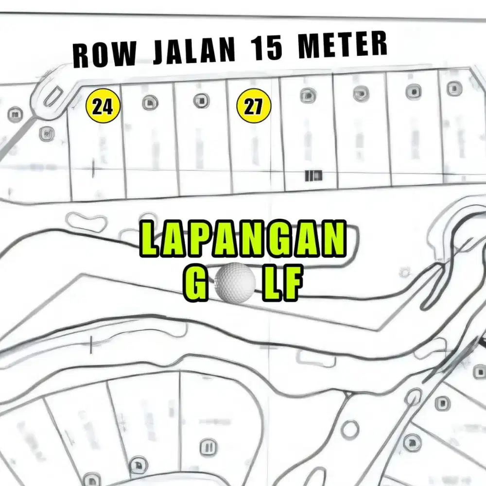Dijual Kavling Murah Paviliun Golf Citraland Surabaya Barat Golf View