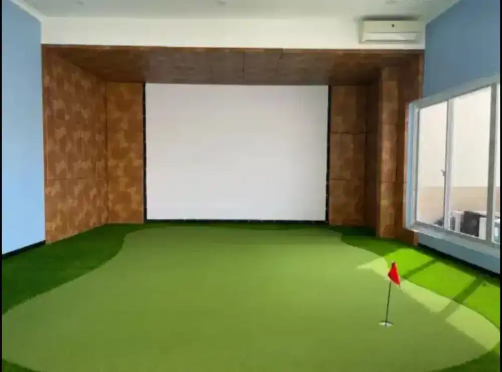 Simulator golf impact indor costume