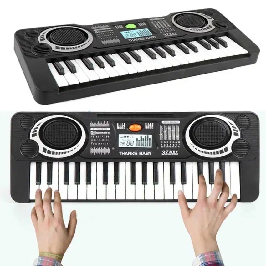 Electronic Keyboard 37 Keys Mainan Anak Edukasi Piano Mic Key 37 Key