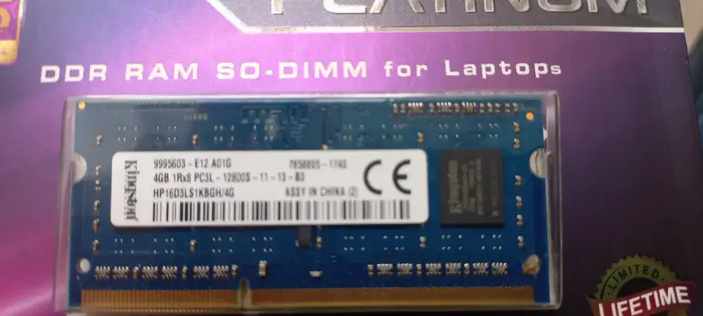 NEGO: Kingston RAM 4 GB copotan laptop