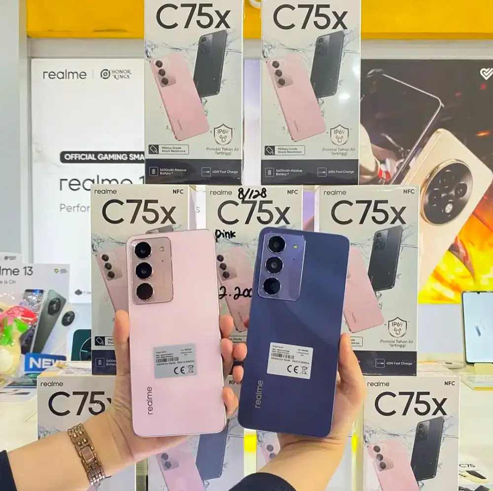 REALME C75X 8/128GB NEW SEGEL GARANSI RESMI TERMURAH