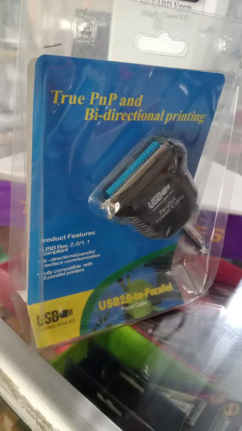 kabel  usb paraller  ke printer