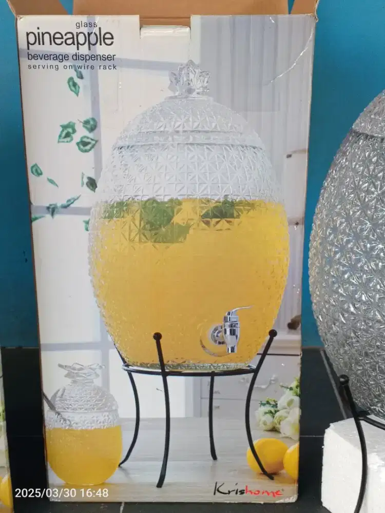 2 pcs Pineapple Glass Jar (Dispenser)