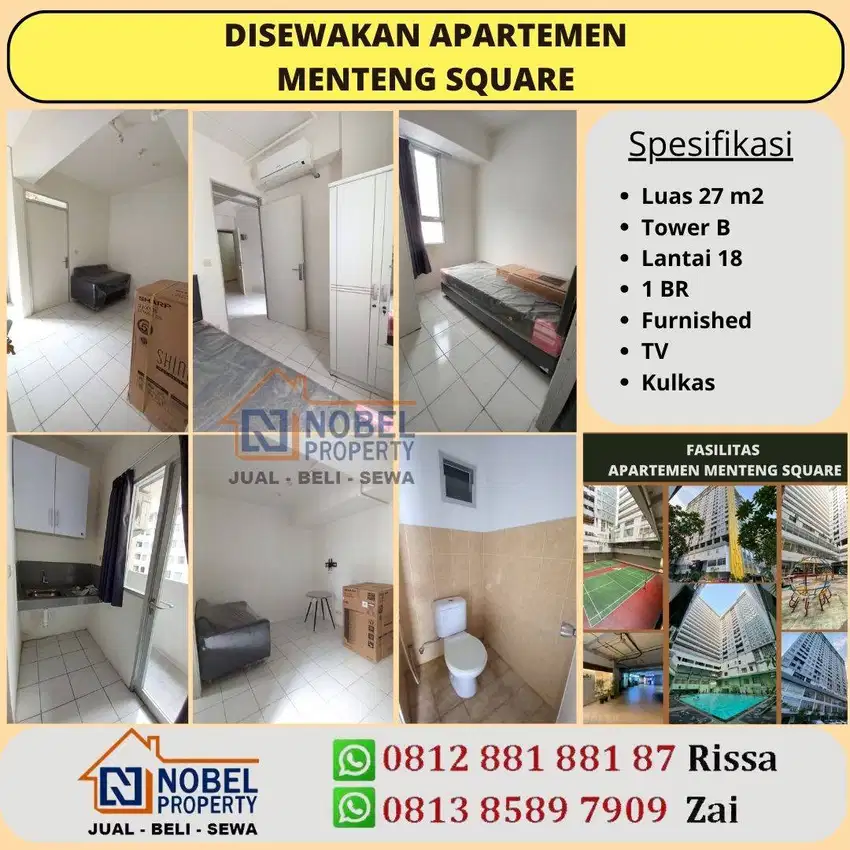 Sewa Apartemen Menteng Square Furnished Minimalis