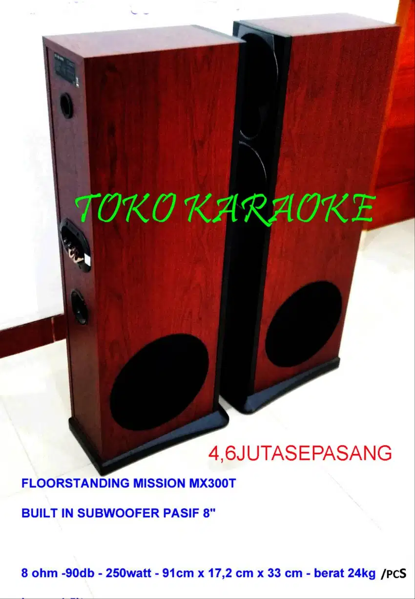 FLOORSTANDING MISSION  SPEAKER FLOOR STANDING sepasang front built in