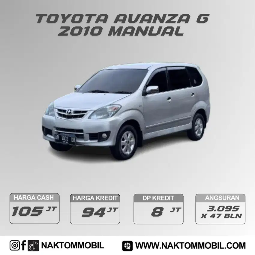 (DP 8 JT) AVANZA G 2010 MANUAL