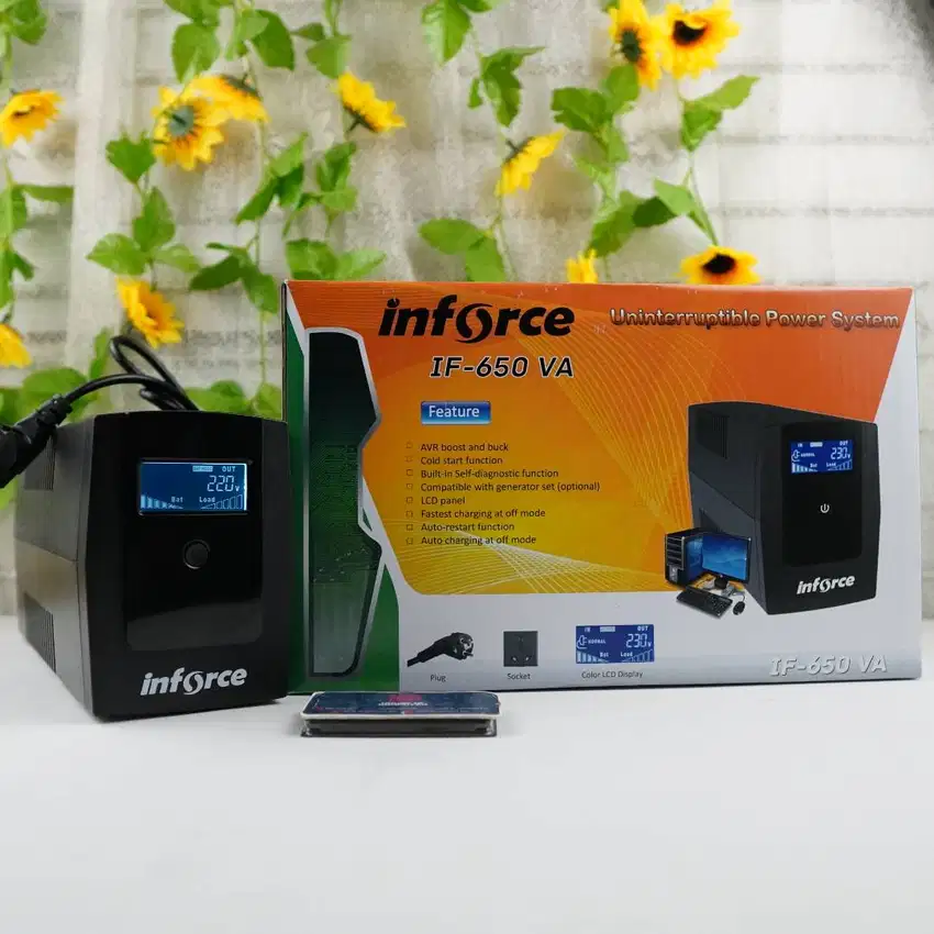 UPS Inforce 650VA DIGITAL WITH AVR & LCD Display IF 650 VA