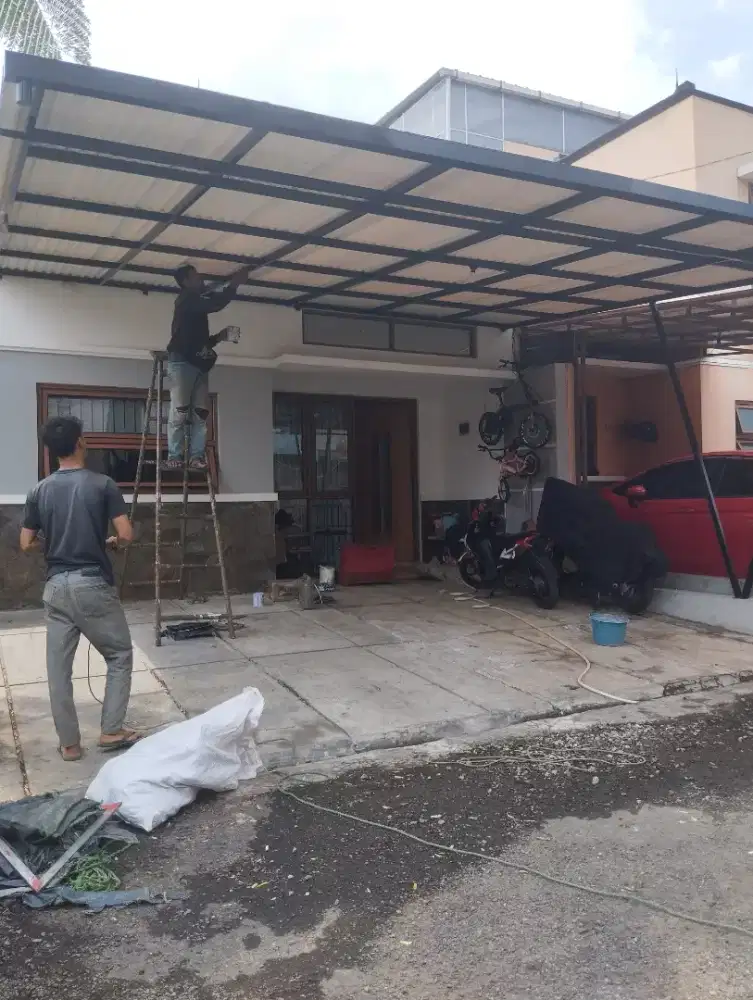 Kanopi alderon satu layer 350.000 Bonus talang air