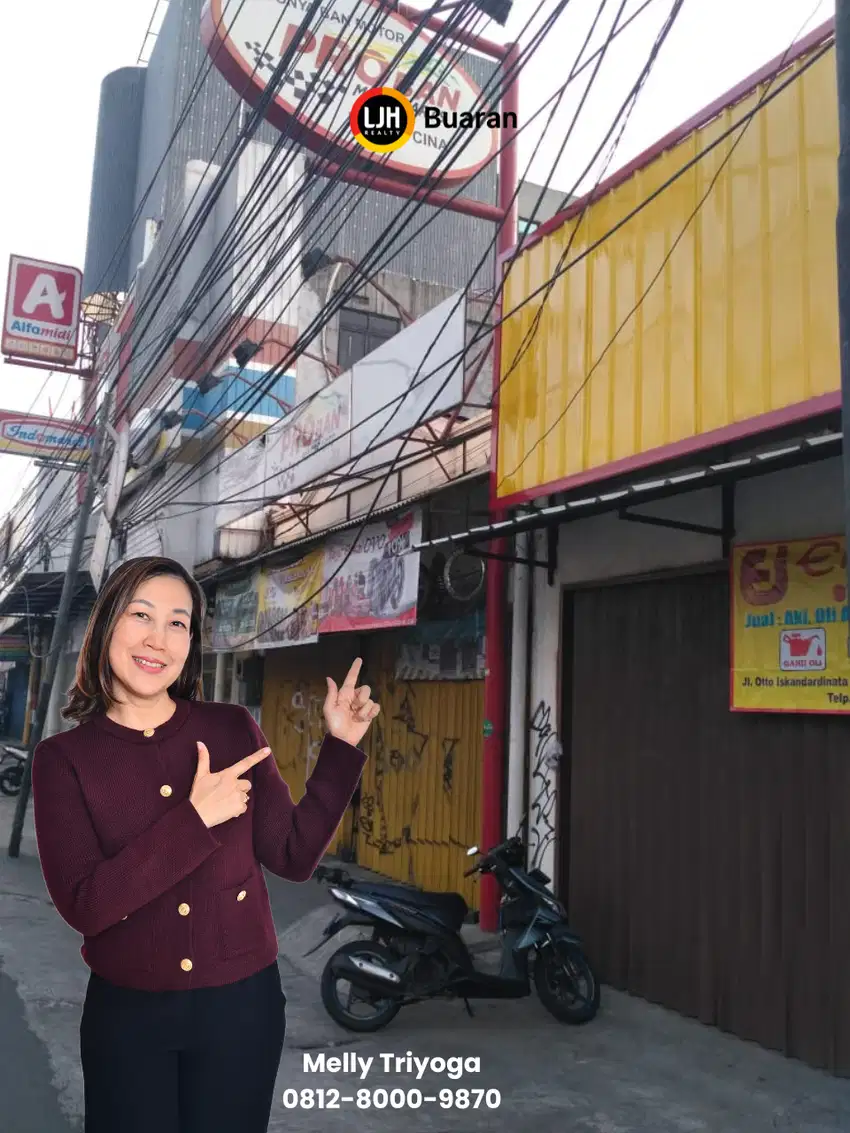 Ruko Pinggir Jalan Raya Otista Kp. Melayu Jatinegara, Jakarta Timur