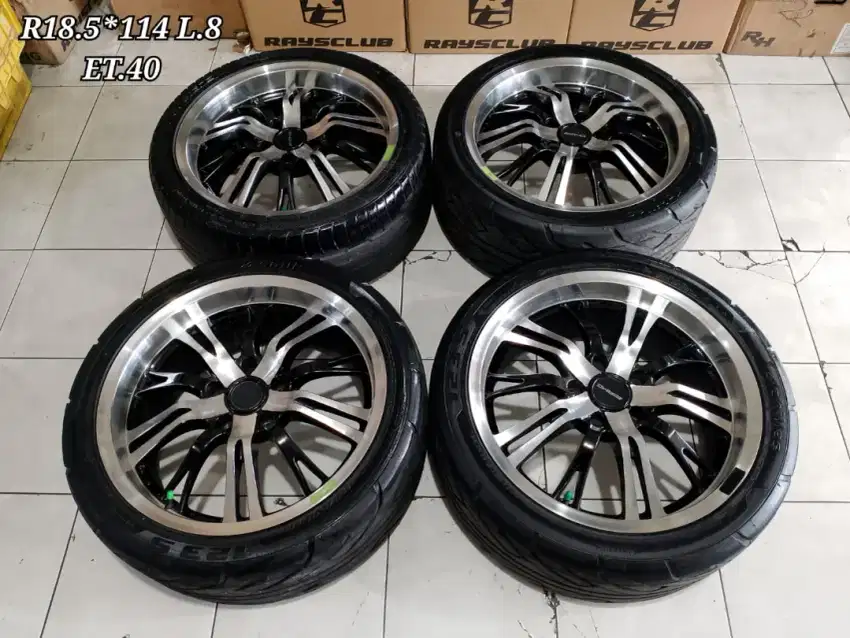 Jual velg + ban rep amg r18 5x114,3 innova brv crv terios dll