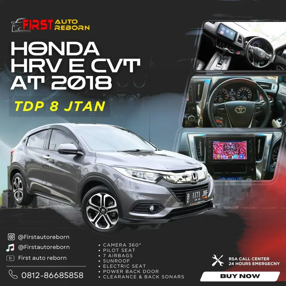 (TDP 8jtan) Honda HRV E CVT 2018
