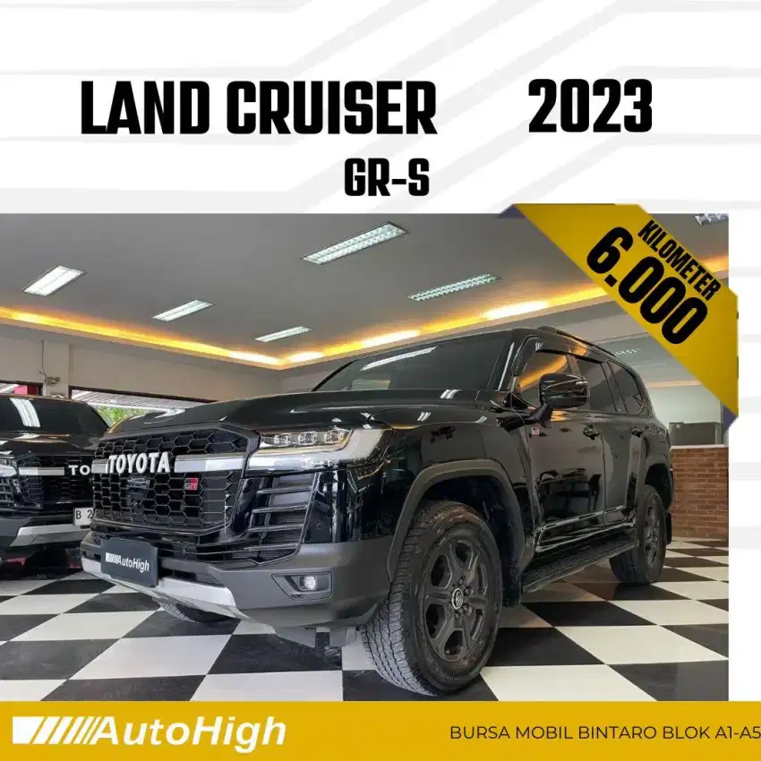DP10% [Km6.000] Land Cruiser GR 2023 Black / VXR Reg 2022 #AUTOHIGH