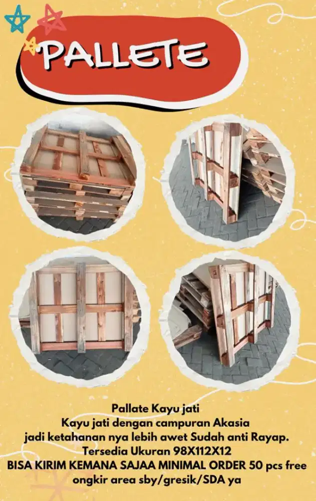 pallet kayuu palet jati lokal campur akasia