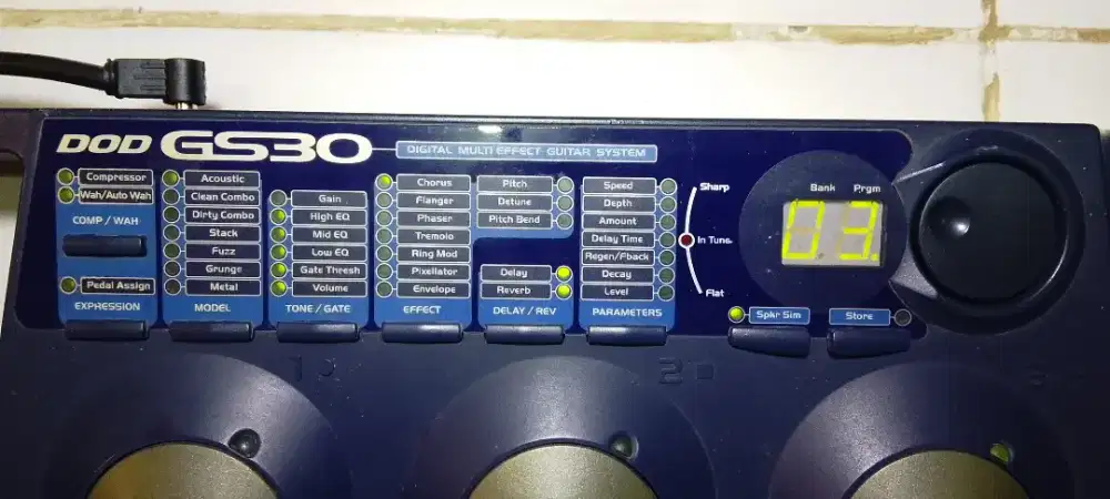 Efek Gitar Listrik Digital Merek Digitech DOD GS30 Made in America