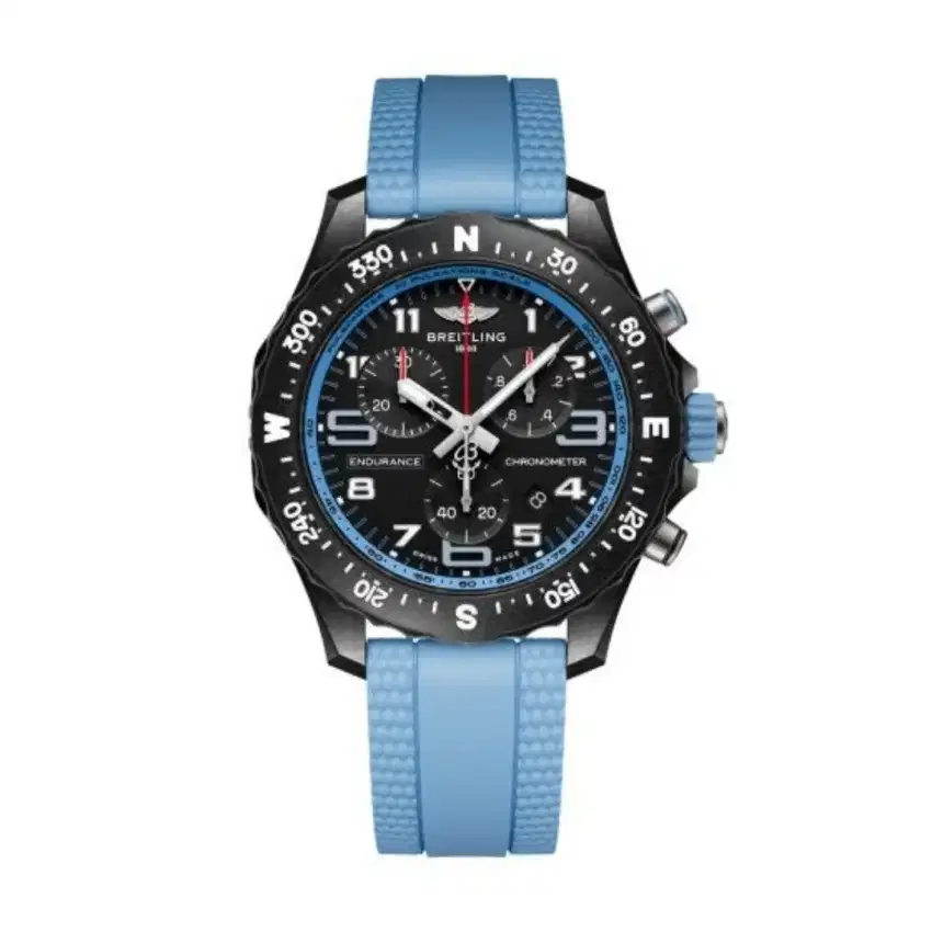 Breitling Endurance Pro Turquoise Carbon Breitlight Chrono Quartz NEW
