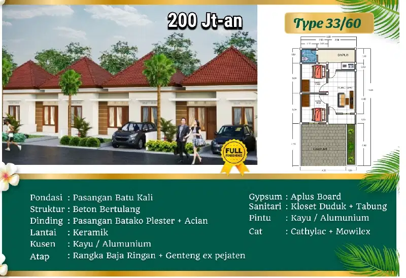 Rumah Rp 288 juta Niravadhi Tabanan