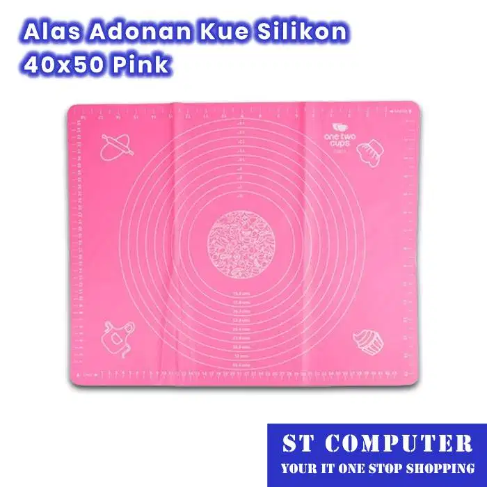 Alas Adonan Kue Silikon 40x50 Pink