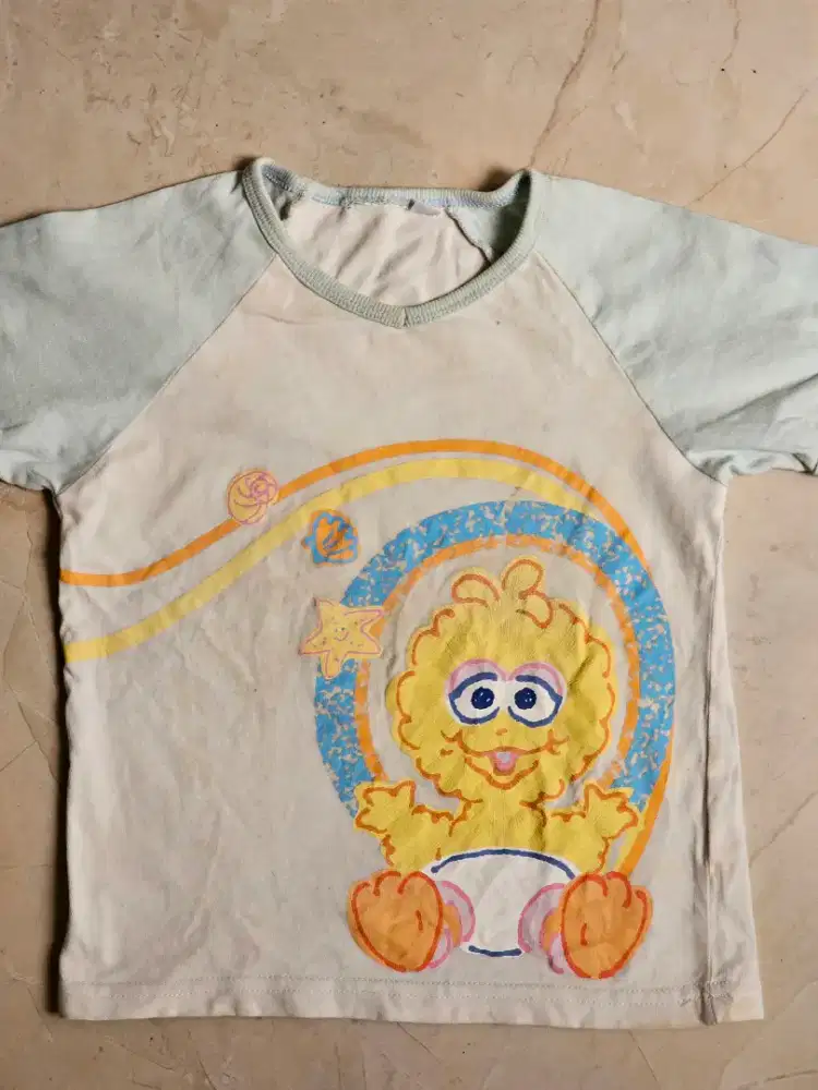 Kaos baju atasan anak sesame street