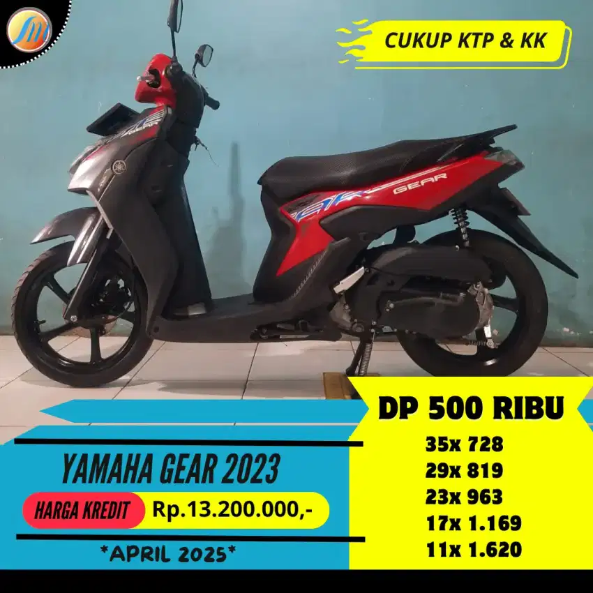 DP 500RB YAMAHA GEAR 2023 ANGSURAN SANGAT RINGAN FREE SERVIS 1 TAHUN