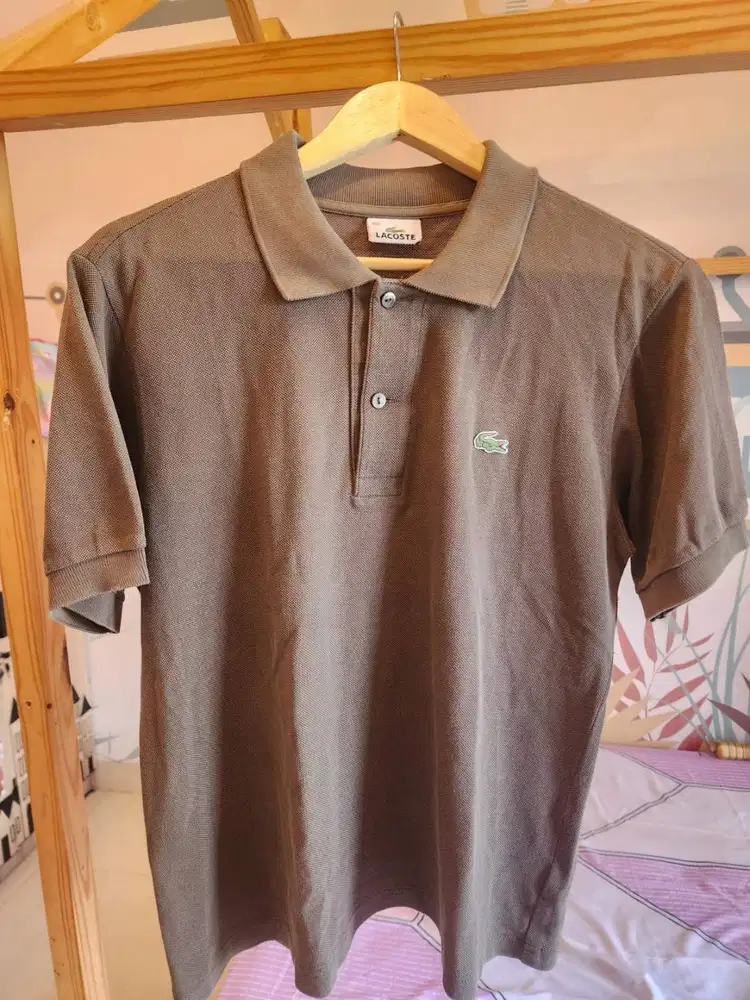 Poloshirt Lacoste Coklat Kehijauan