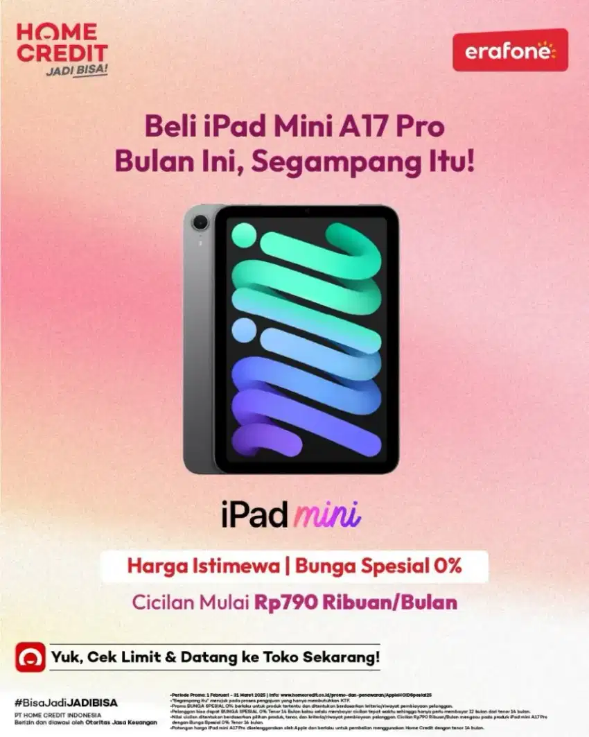 CICILAN IPAD CUKUP E KTP
