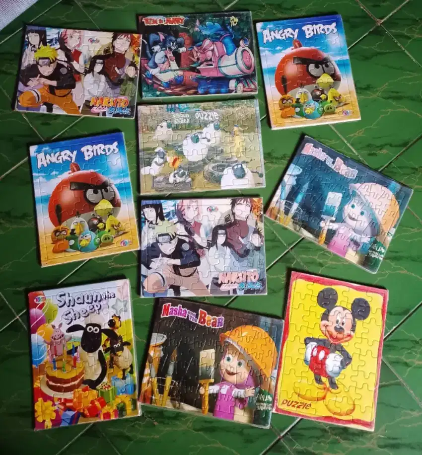 10 pcs PUZZLE KARTON BESAR UKURAN 31 cm x 24 cm