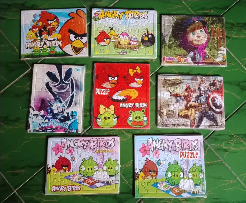 8 pcs PUZZLE KARTON KECIL UKURAN 24,5cm x 18,5 cm