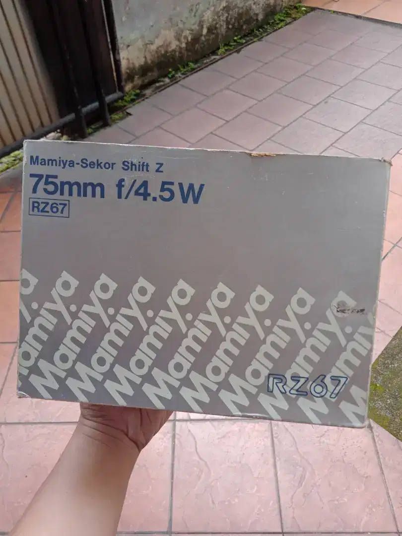 mamiya rz67 sekor shift z 75mm f4.5w box dus lens analog
